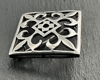 Vintage Sterling Silver Fancy Brooch