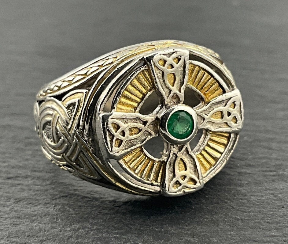 Franklin mint celtic cross ring deals