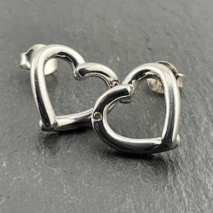 Vintage Diamond Sterling Silver Stud Earrings