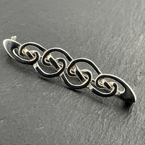 Vintage Sterling Silver Celtic Knot Brooch