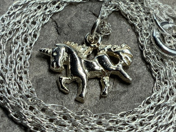 Unicorn necklace shop etsy