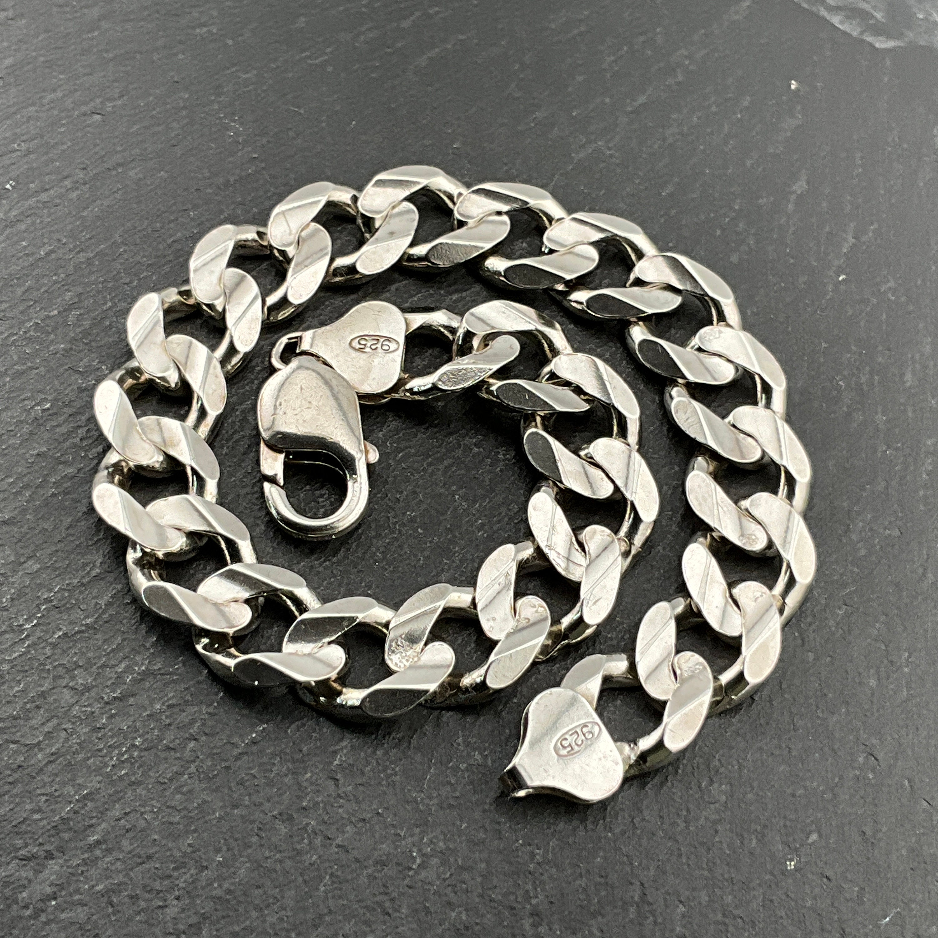 ヴィンテージ！Silver Wavy Curve ブレスレット Sterling Silver Braided Wave Cuff Bracelet-925-heavy-1