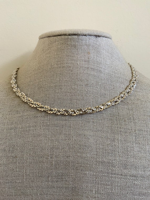 Vintage Solid Sterling Silver Interlocking Box Li… - image 10