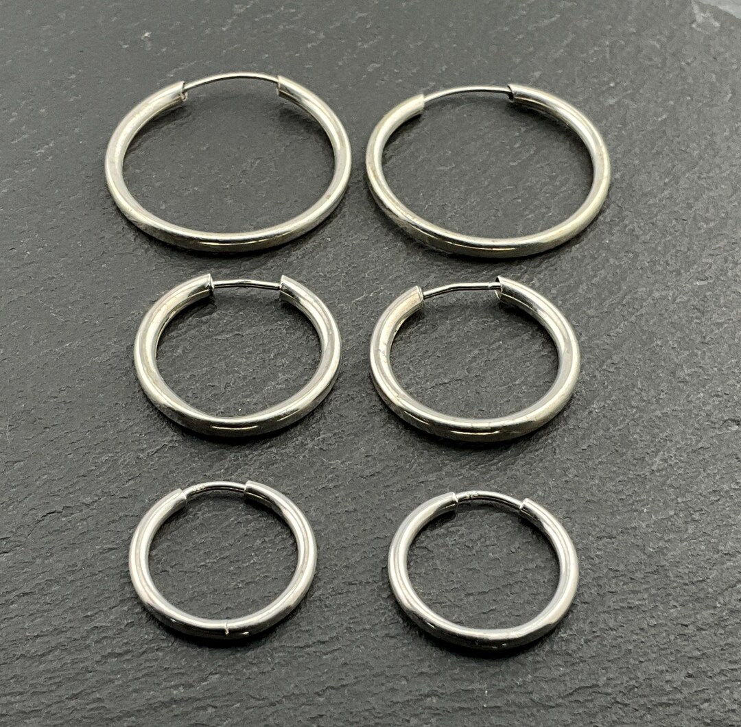 アクセサリー vintage hoop design pierce silver 925 Vintage Sterling Silver Hoop Earrings - Etsy