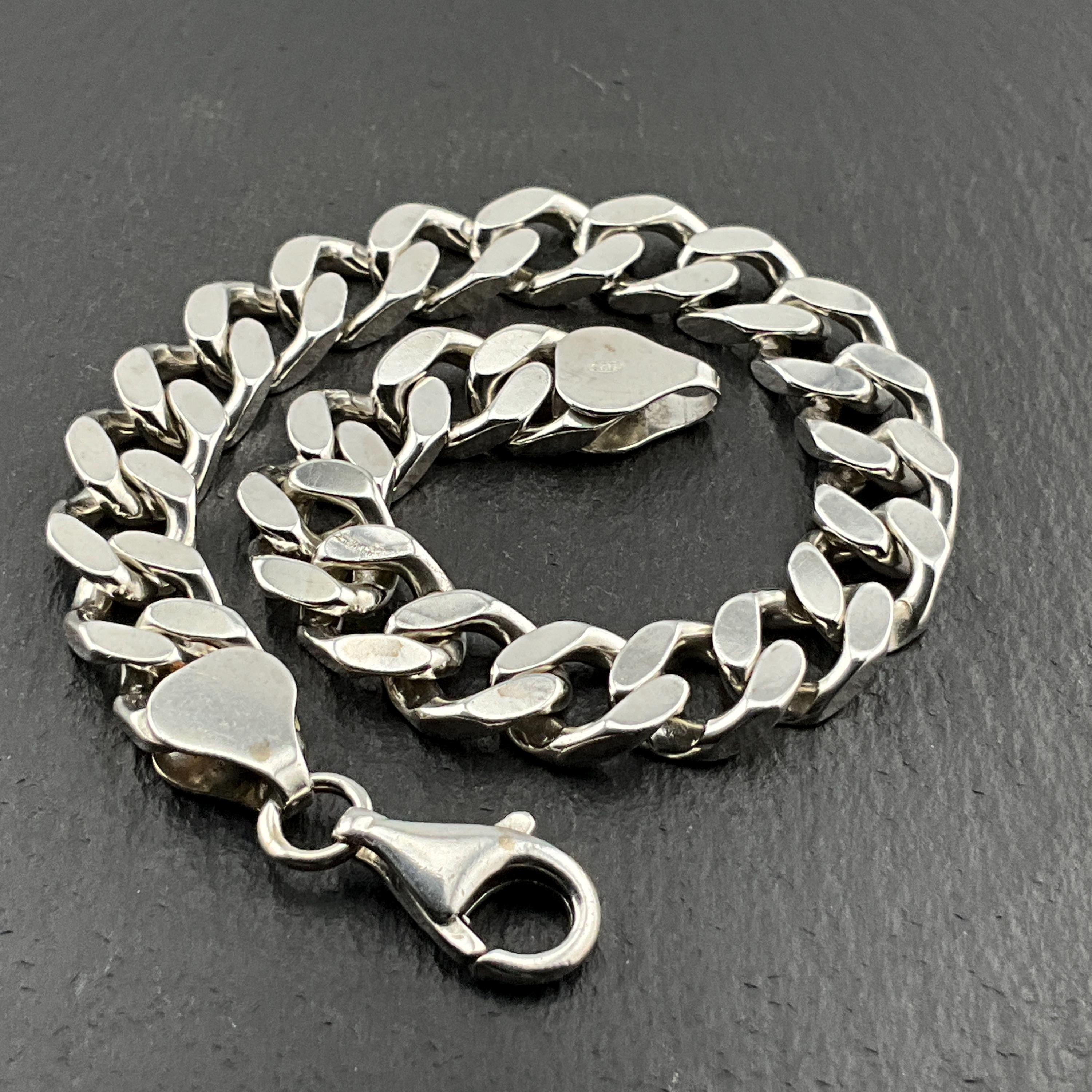 Vintage Sterling Silver Curb Link Bracelet - Etsy Canada