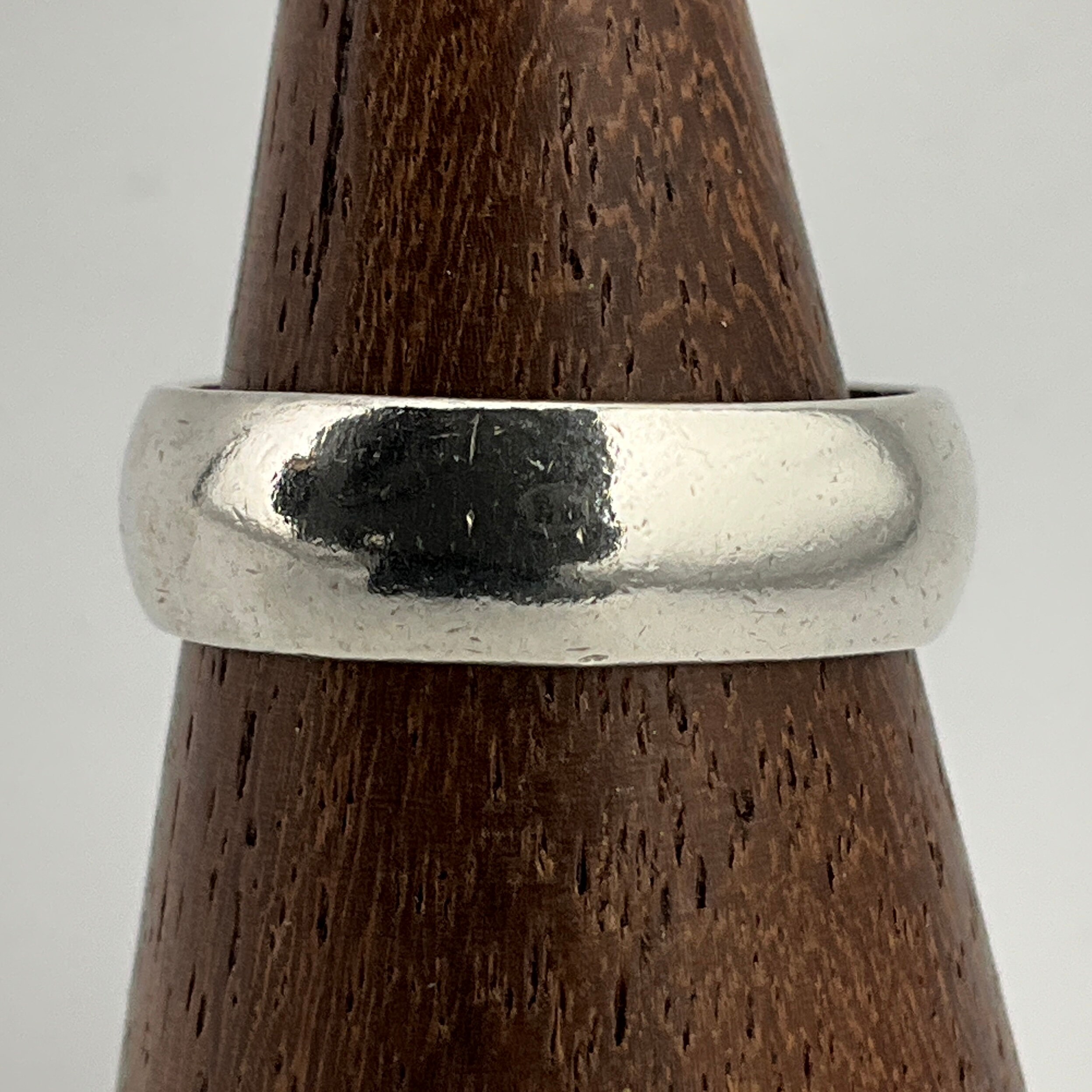 Vintage Sterling Silver Band Ring, UK Size O, US Size 7, EU