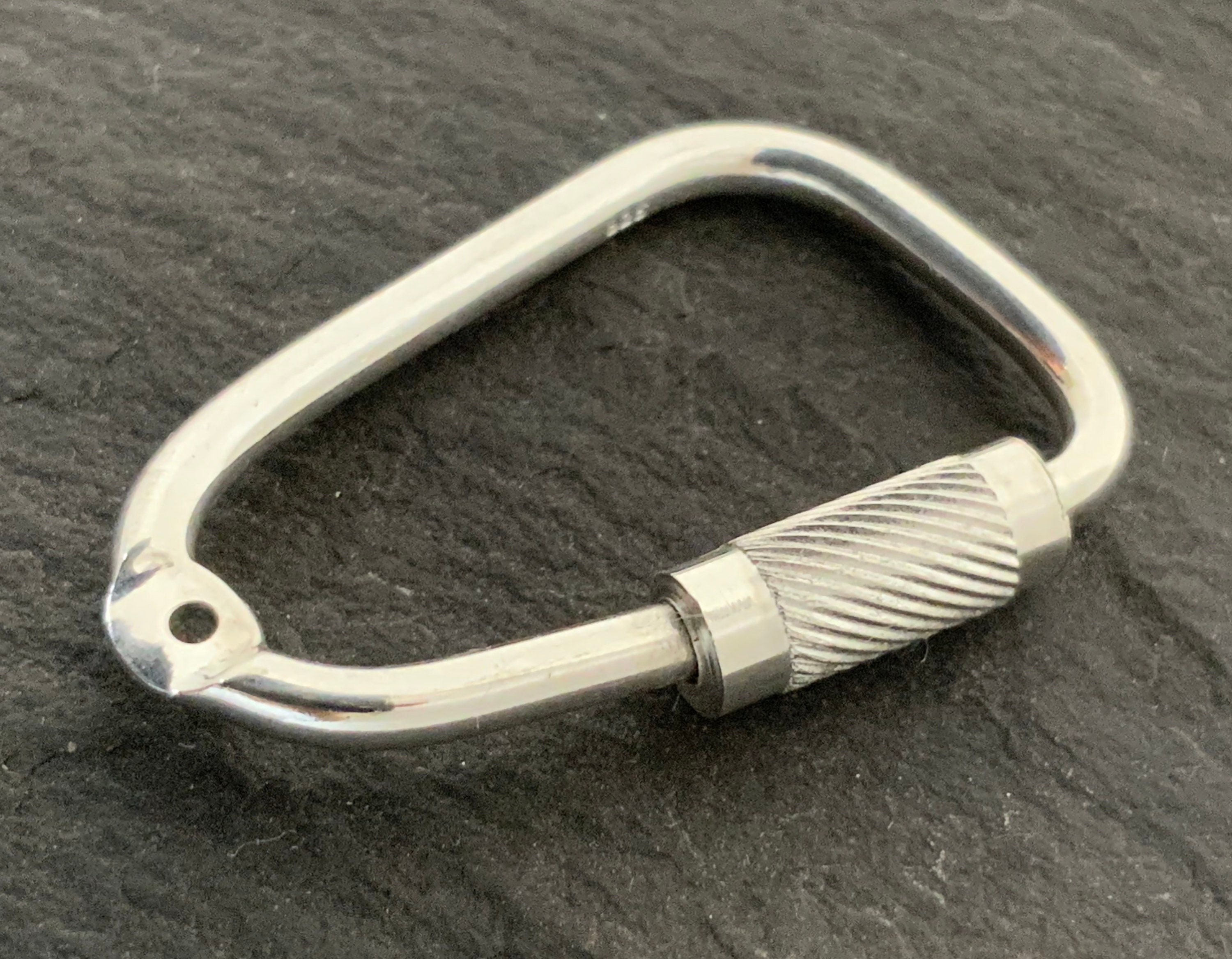 Carabiner clasp, Sterling silver connector, 100% recycled materialLucid  Leah