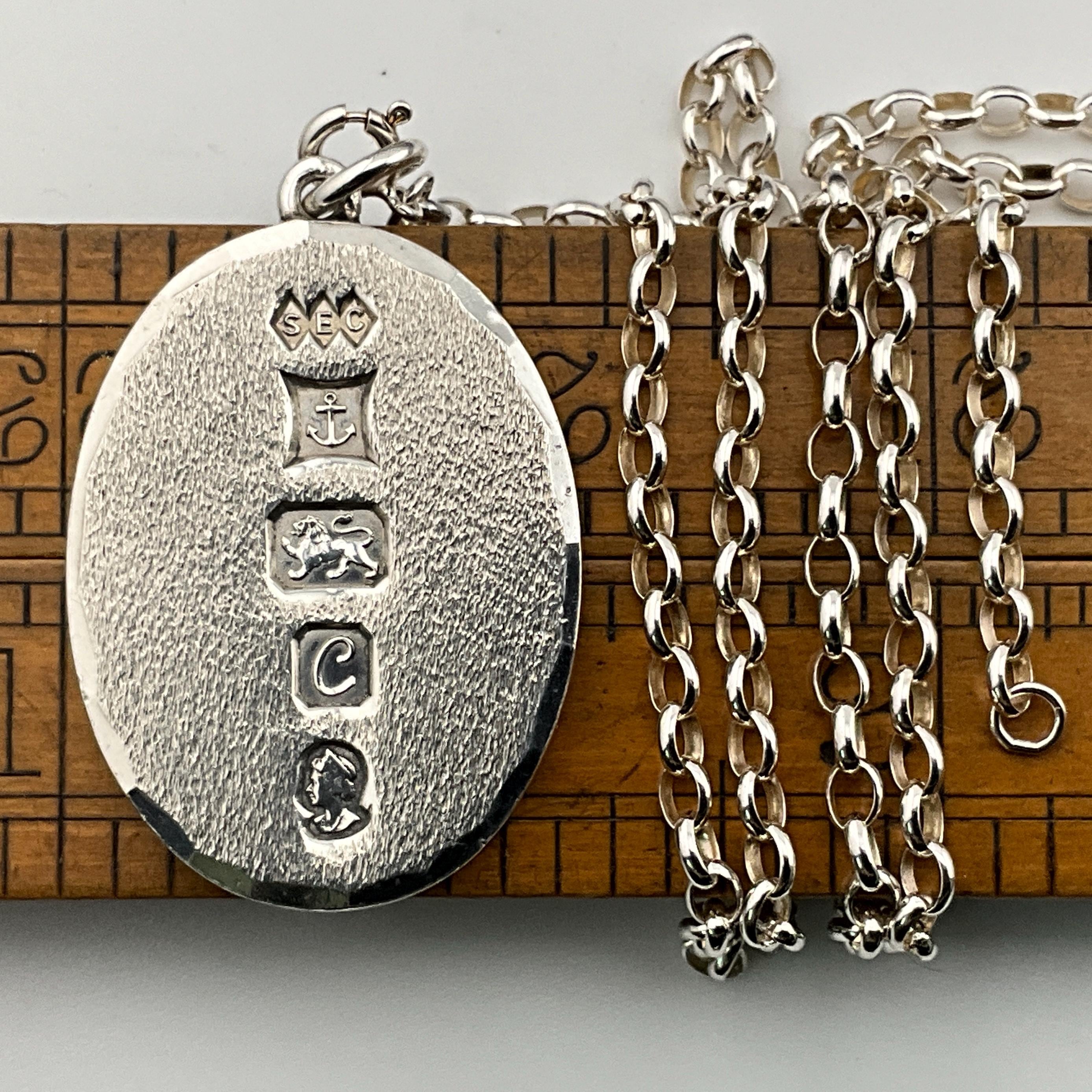 ヴィンテージ スターリングシルバー インゴット ペンダントネックレス