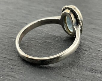 Anello Oxford University In Argento 925 – Zaffiro Blu Ovale Solitario, Uomo, Made In UK - 2