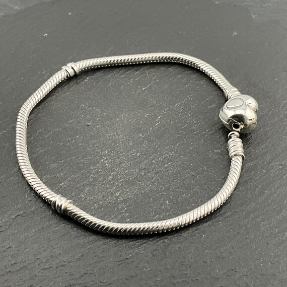 Genuine Pandora Sterling Silver Snake Chain Bracelet - Etsy Canada