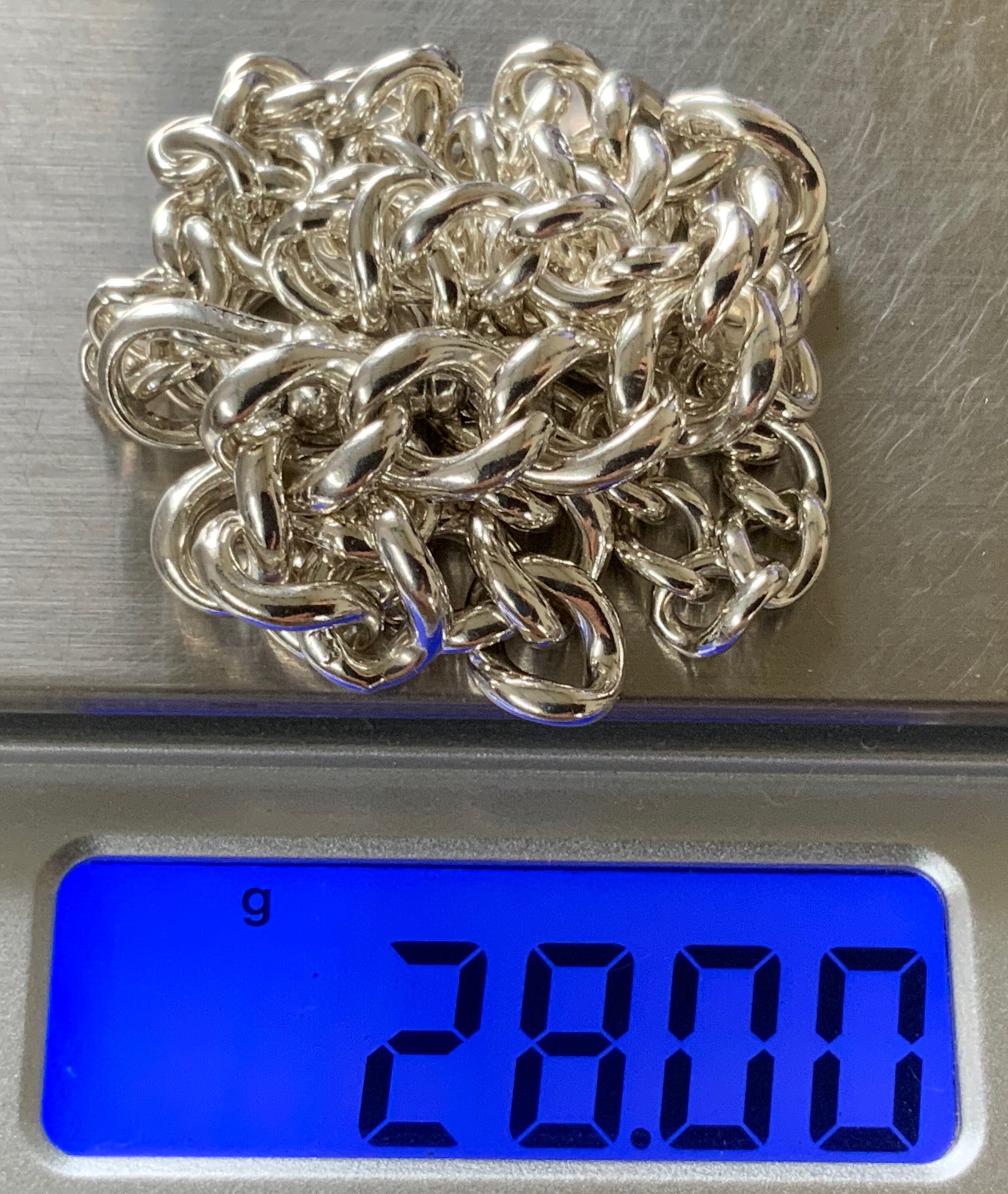 Vintage Heavy Solid Sterling Silver Pocket Watch Chain Etsy