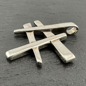 Vintage Sterling Silver Pendant Necklace