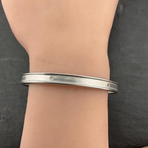 Vintage Diamant Sterling Silber Eternity Armreif