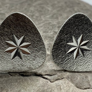 Vintage Sterling Silver Solid Cufflinks