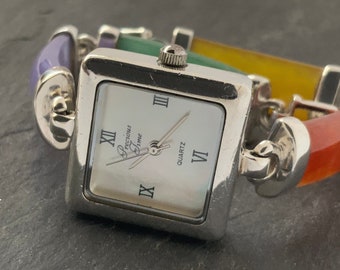 Vintage Solid Sterling Silver Quartz Wrist Watch