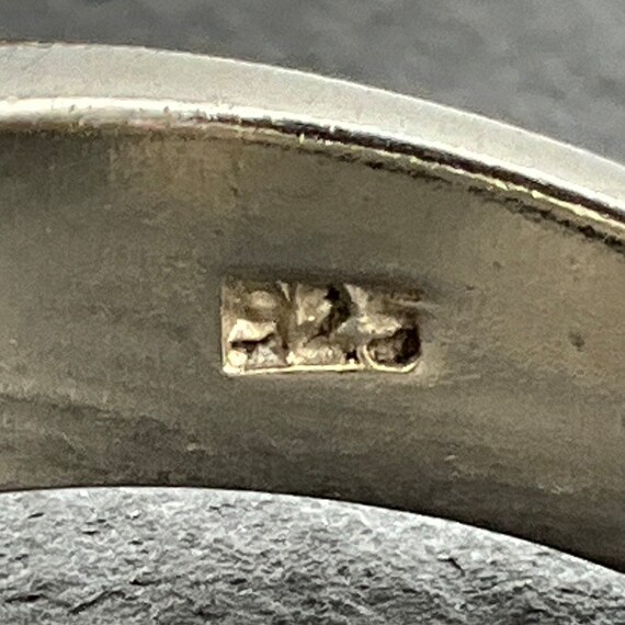Vintage Amethyst Sterling Silver Ring, UK Size L,… - image 7