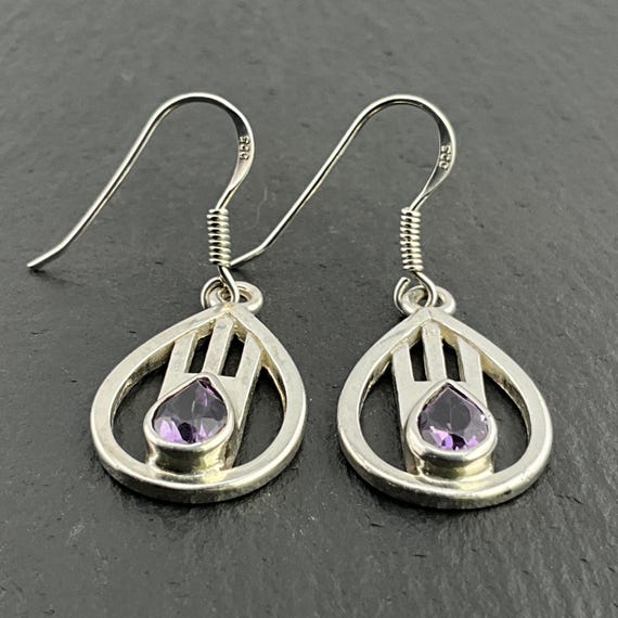 A3256 orecchini pendenti di moda in argento Sterling 925 con pietre preziose nat