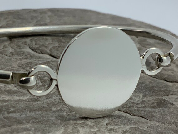 Vintage Solid Sterling Silver Hinged Stacker Spac… - image 2