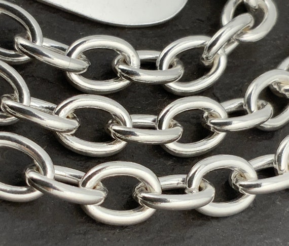 Vintage Heavy Sterling Silver T-Bar Ring Heart Ne… - image 7