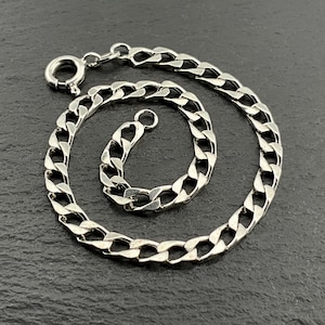 Vintage Sterling Silver Curb Link Bracelet