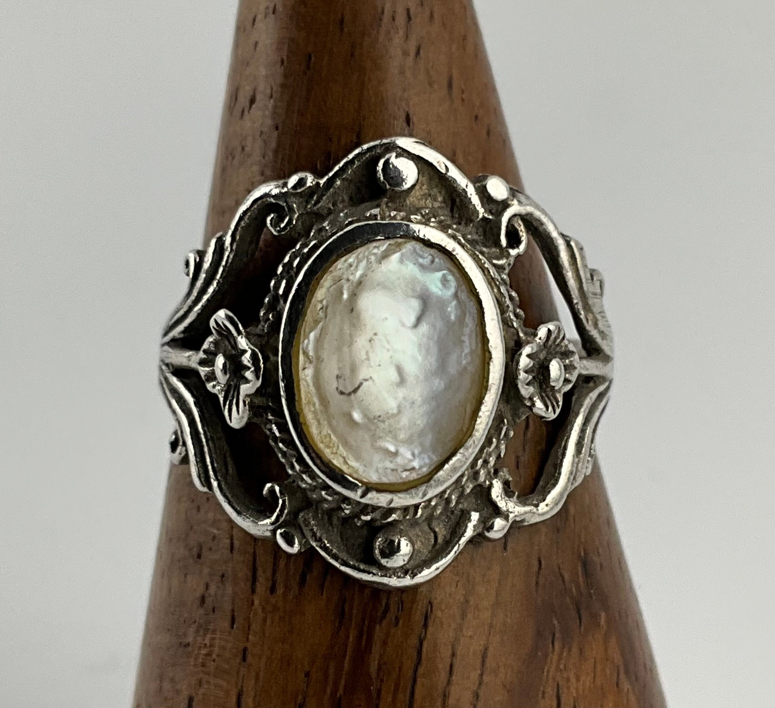 Bague Vintage En Argent Massif 925 - Taille 48 (équivalent Environ 48)