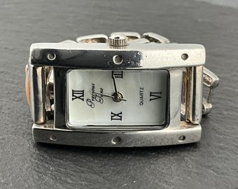 Vintage armbandsur i massivt sterlingsilver i pärlemor