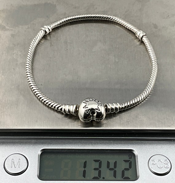 Genuine Pandora Sterling Silver Heart Clasp Bracelet - Etsy
