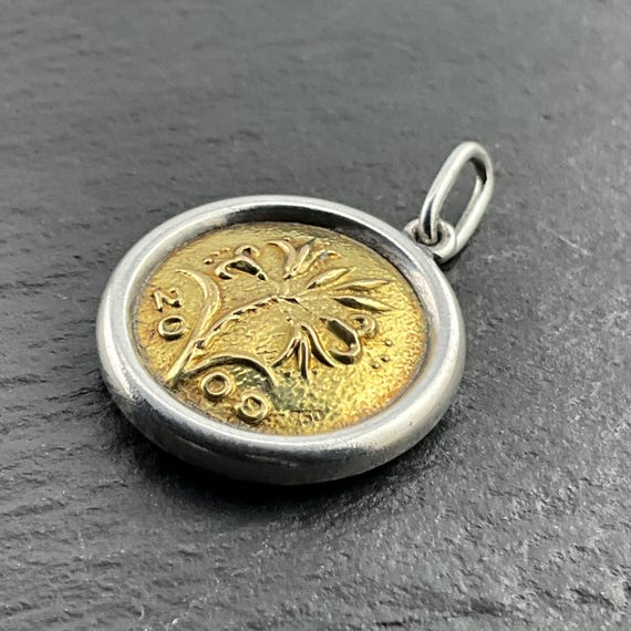 Genuine Ilias Lalaounis 18ct Gold & Sterling Silver 2009 Flower