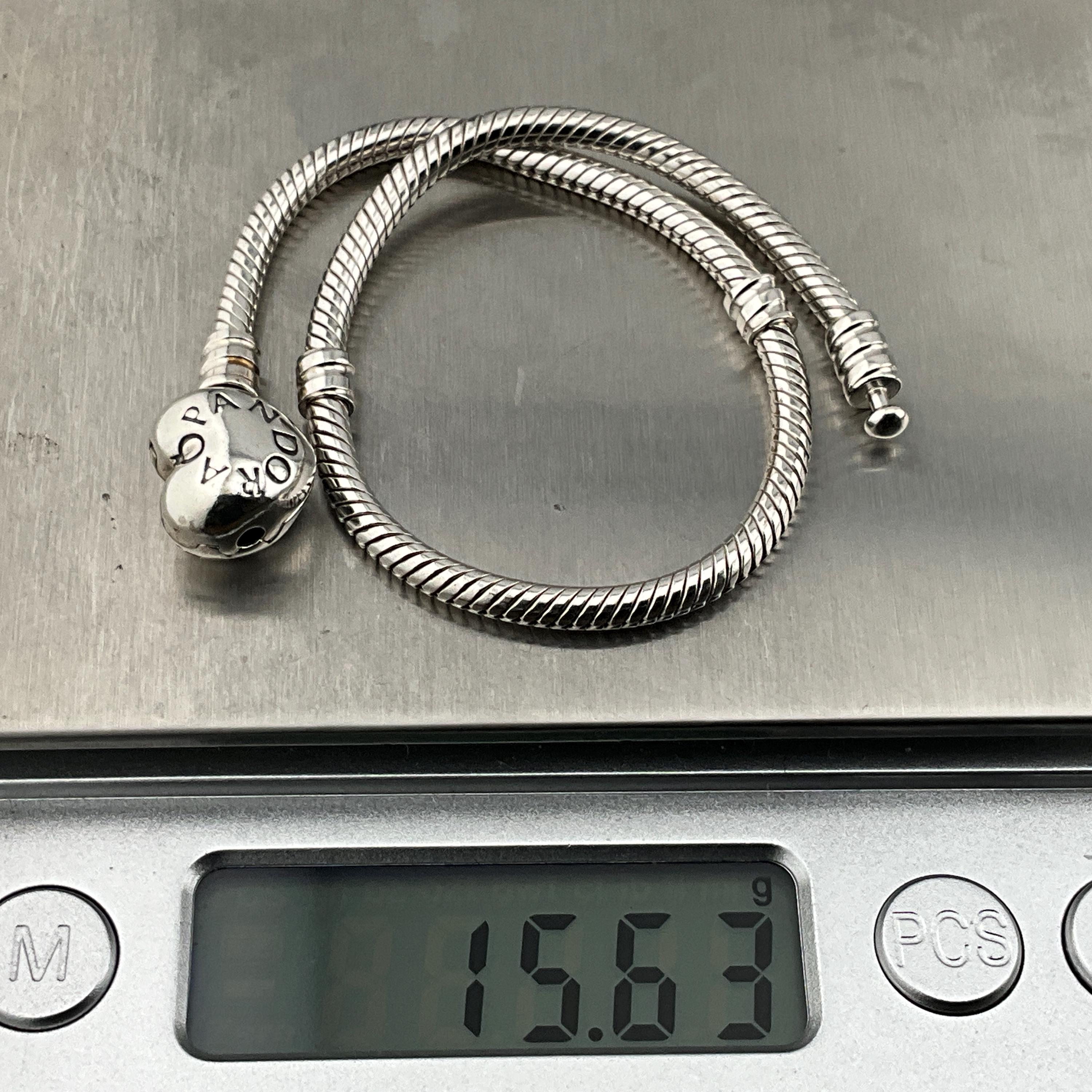Genuine Pandora Sterling Silver Snake Chain Bracelet - Etsy Canada