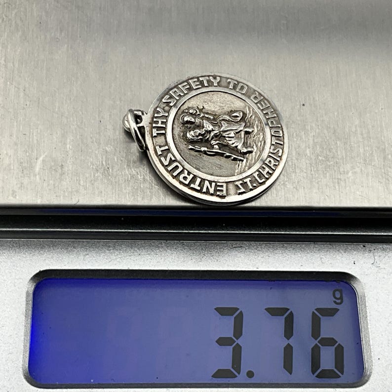 Genuine Vintage Jenson Solid Sterling Silver 'entrust Thy Safety