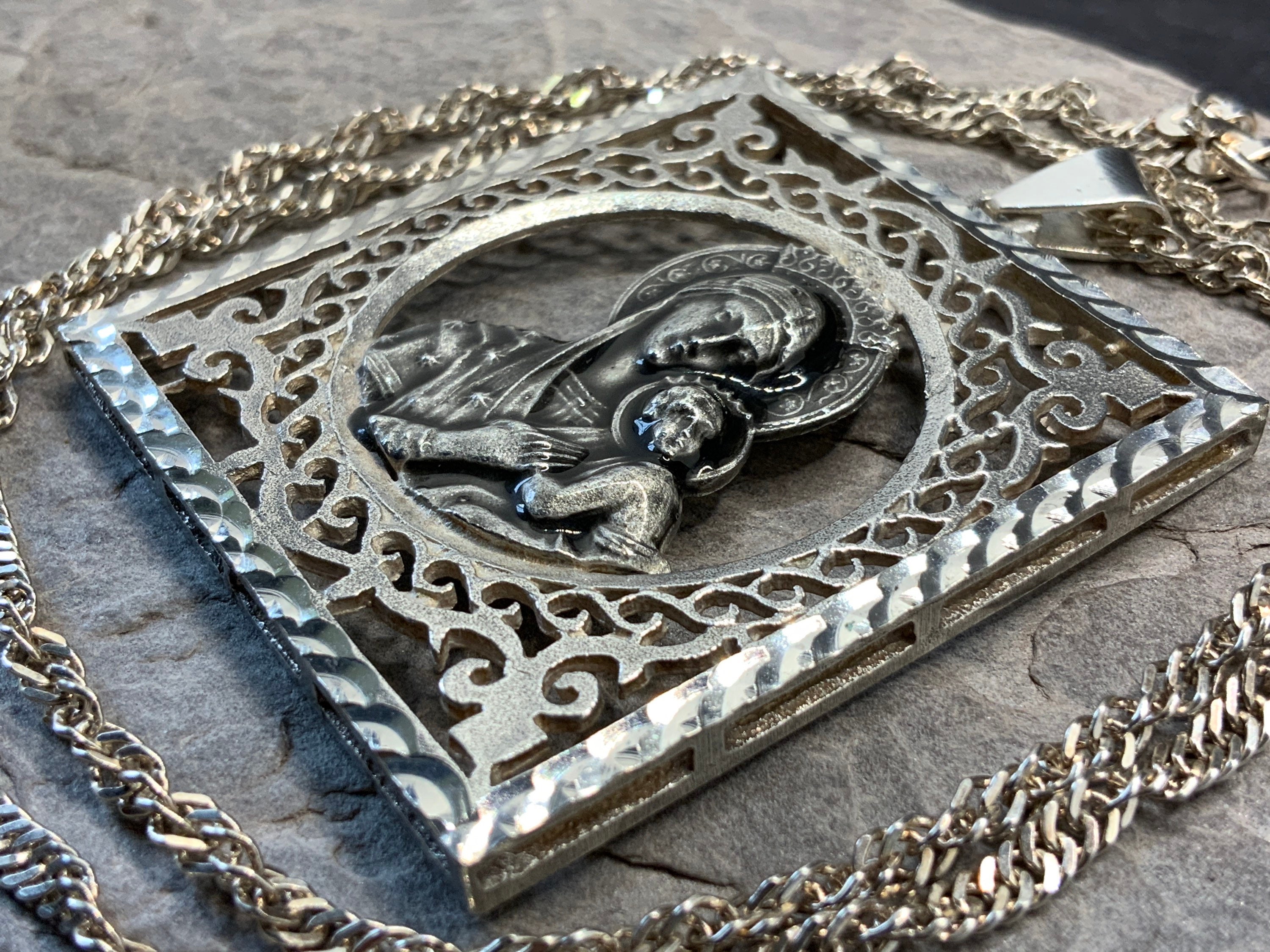 Vintage Sterling Silver St Christopher 