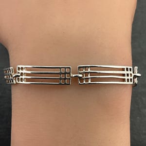 Vintage Fancy Sterling Silver Chain Link Bracelet