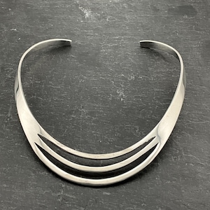 Vintage Sterling Silver Collar Choker Necklace