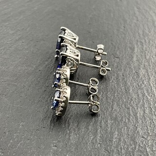 Orecchini A Bottone In Argento Sterling 925 Con Zirconia Cubica 7 Mm – Taglio Brillante, 13 Colori, 3 Carati, Eleganti E Brillanti, Regalo Con Confezione