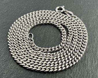 Bracelet Gourmette Chaine Figaro En Argent Massif 850 - Vintage, Occasion