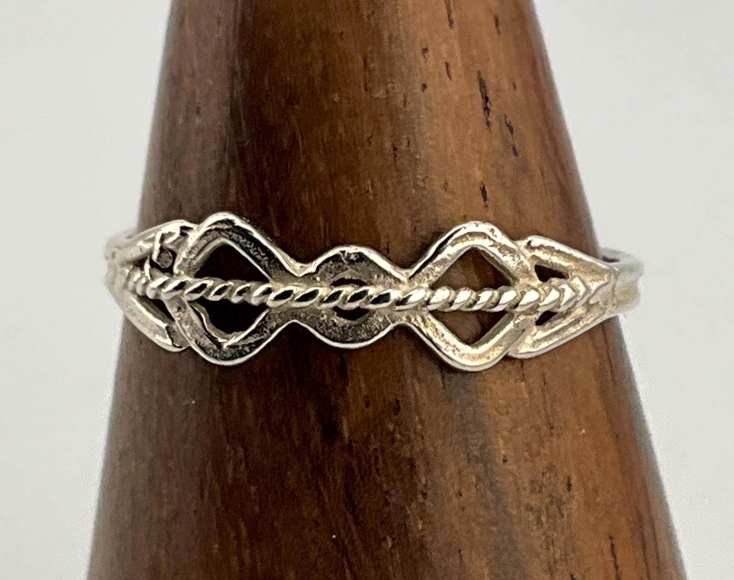 【Scaletto】[Silver925] BB04 Twisted Ring 925 Sterling Silver Ringadjustable rings for women S925