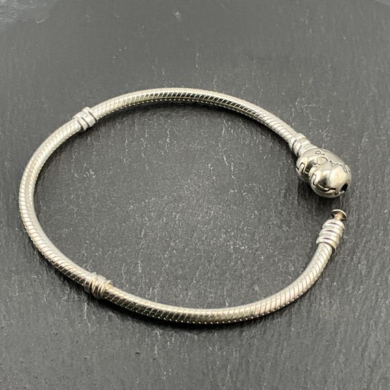 Genuine Pandora Sterling Silver Snake Chain Bracelet - Etsy