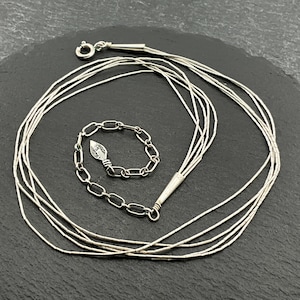 Vintage Sterling Silver Fancy Link Necklace