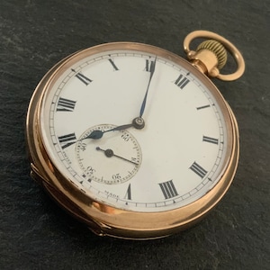Antique 9ct Gold Working Heavy Solid Pocket Watch