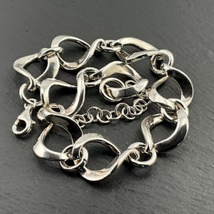 Vintage Sterling Silver Chain Bracelet