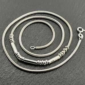 Vintage Sterling Silver Fancy Link Necklace