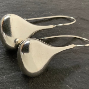Vintage Large Sterling Silver Dangle Earrings