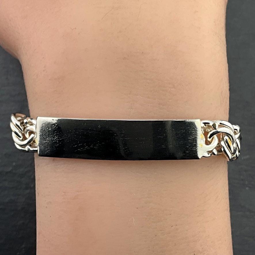 vintage silver 925 bracelet デザインブレスレット Vintage 80s-90s USA silver 925 retro mode design chain