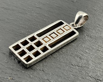 ヴィンテージ スターリングシルバー インゴット ペンダント ネックレス