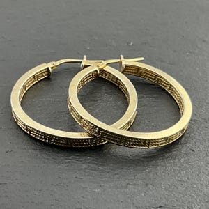 Vintage Sterling Silber Hoop Ohrringe
