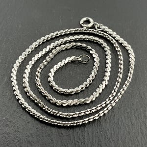 Vintage Sterling Silver Fancy Link Necklace