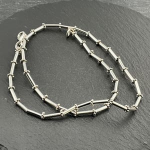 Vintage Sterling Silver Fancy Link Necklace