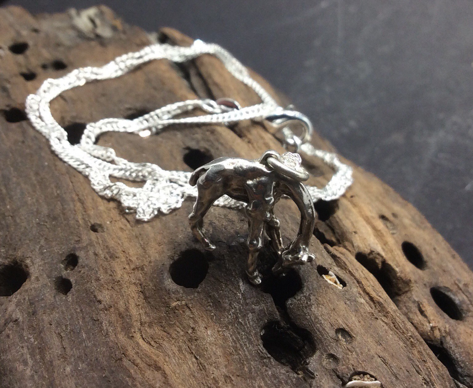 Vintage Sterling Silver Giraffe Pendant Necklace Etsy Sweden