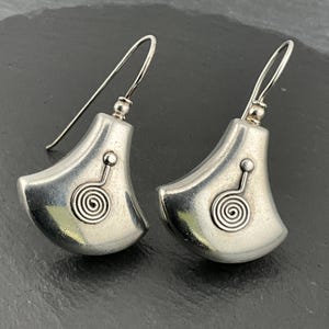Orecchini pendenti vintage in argento sterling pesante