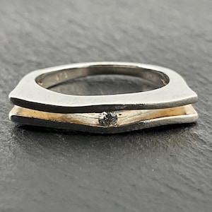 Vintage Cubic Zirconia Sterling Silver Statement Ring, UK Size O, US Size 7, EU Size 54